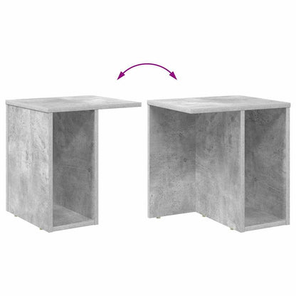 vidaXL End Table 2 pcs Concrete Grey 37 x 32 x 40 cm Engineered Wood