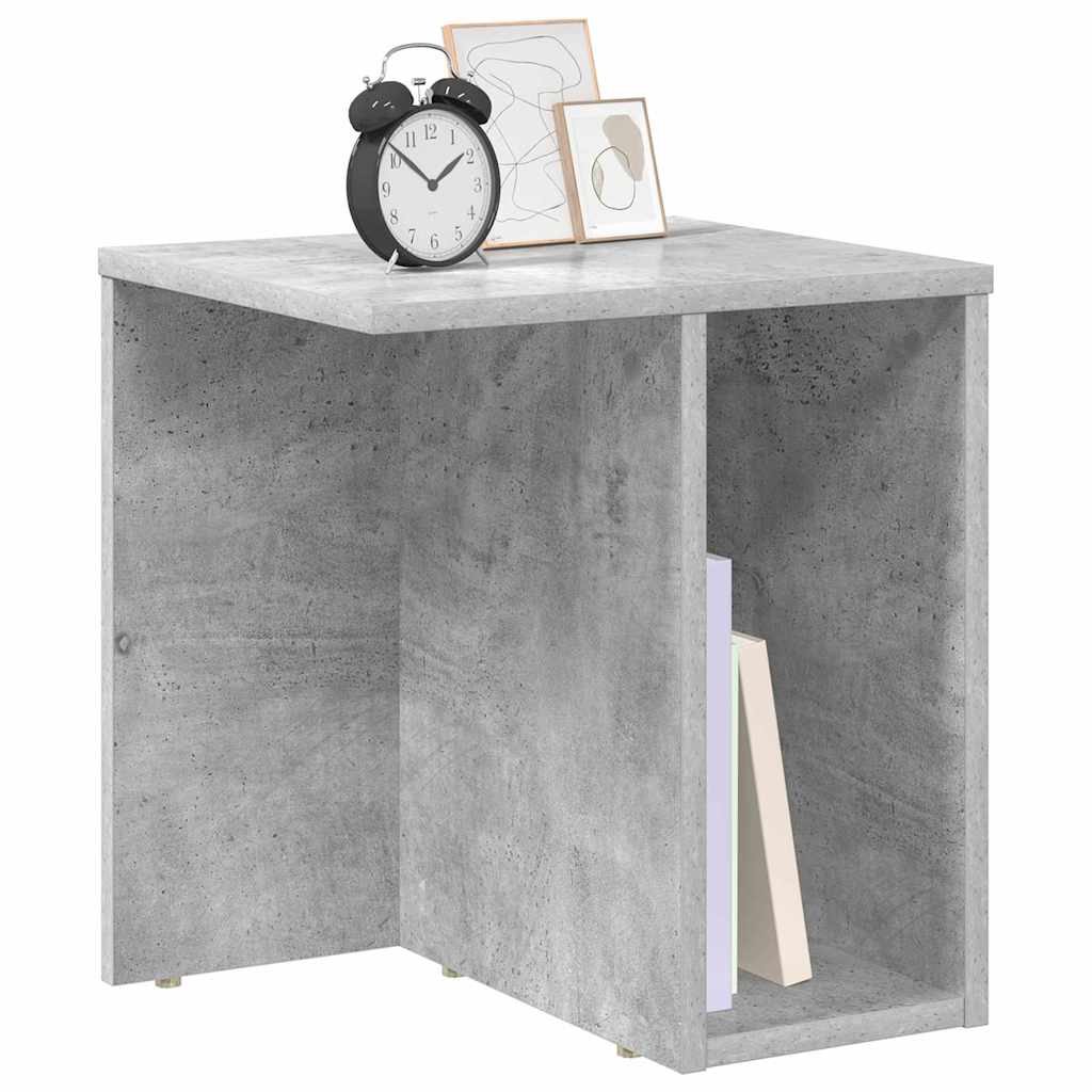 vidaXL End Table 2 pcs Concrete Grey 37 x 32 x 40 cm Engineered Wood