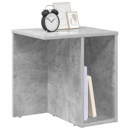 vidaXL End Table 2 pcs Concrete Grey 37 x 32 x 40 cm Engineered Wood