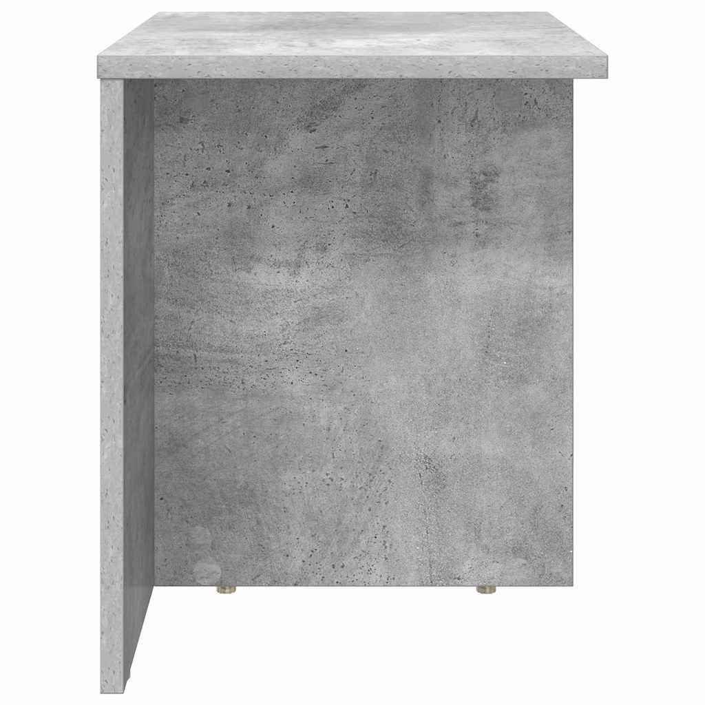 vidaXL End Table 2 pcs Concrete Grey 37 x 32 x 40 cm Engineered Wood