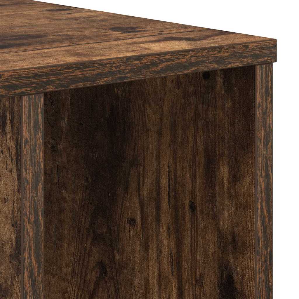 vidaXL End Table Smoked Oak 37 x 32 x 40 cm Engineered Wood