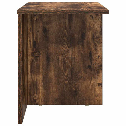 vidaXL End Table 2 pcs Smoked Oak 37 x 32 x 40 cm Engineered Wood