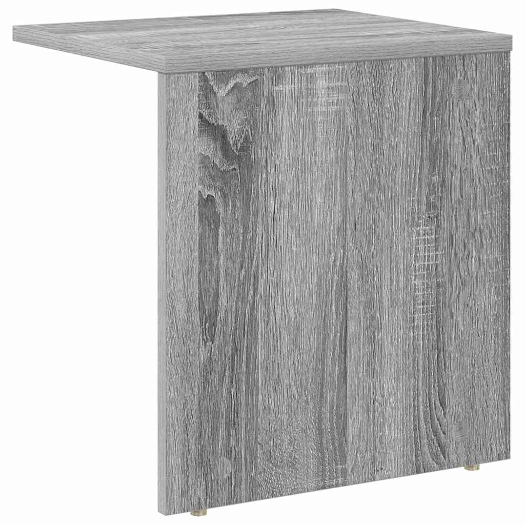 vidaXL End Table 2 pcs Grey Sonoma 37 x 32 x 40 cm Engineered Wood