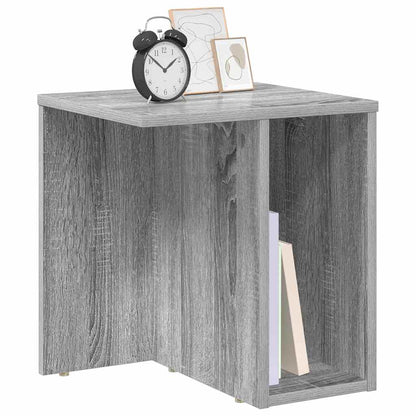 vidaXL End Table 2 pcs Grey Sonoma 37 x 32 x 40 cm Engineered Wood