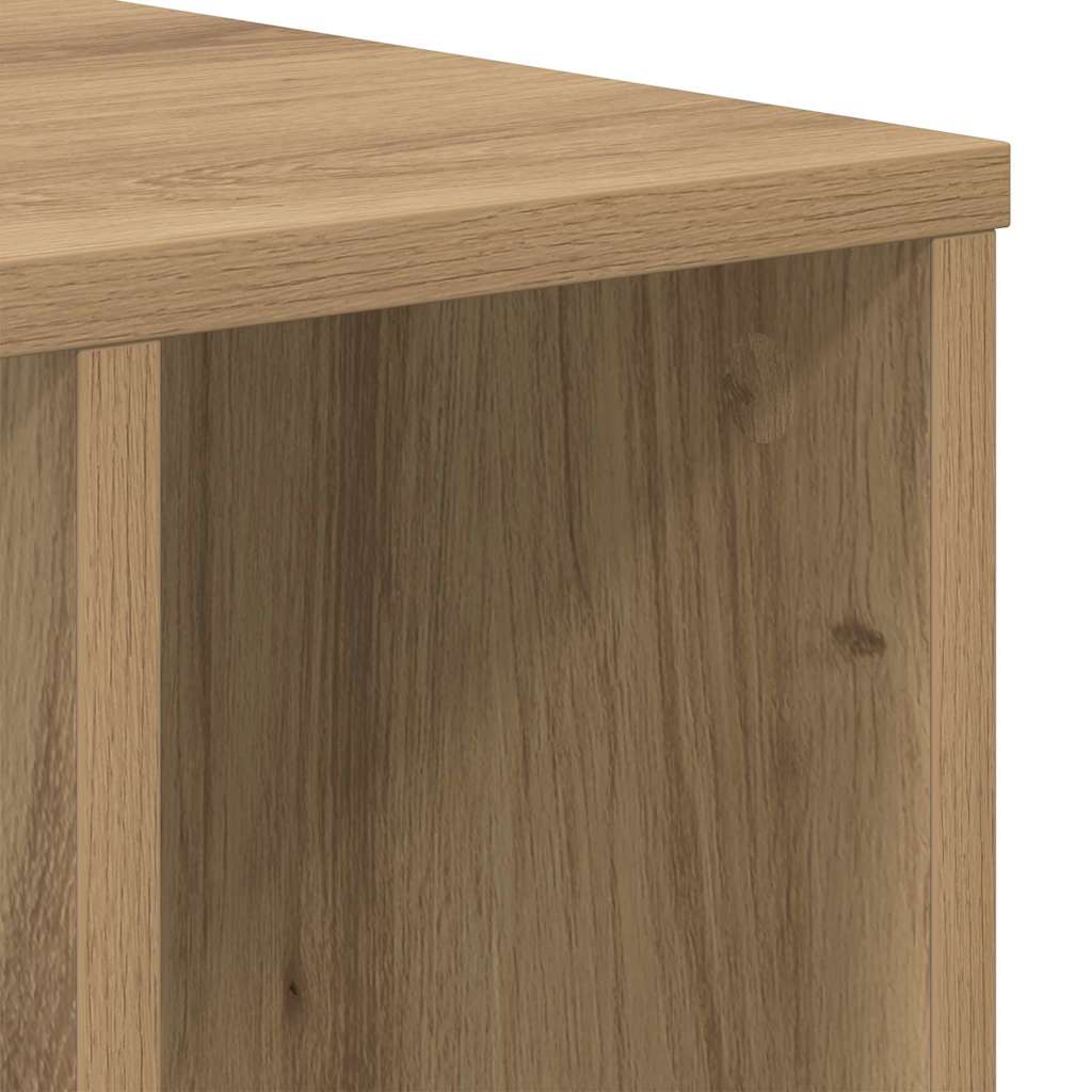vidaXL End Table Artisan Oak 37 x 32 x 40 cm Engineered Wood