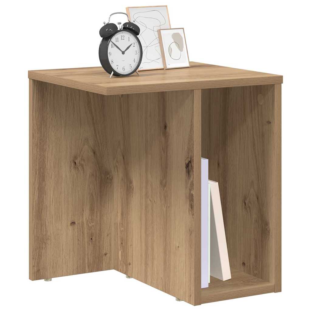 vidaXL End Table Artisan Oak 37 x 32 x 40 cm Engineered Wood