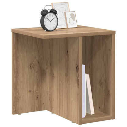 vidaXL End Table Artisan Oak 37 x 32 x 40 cm Engineered Wood