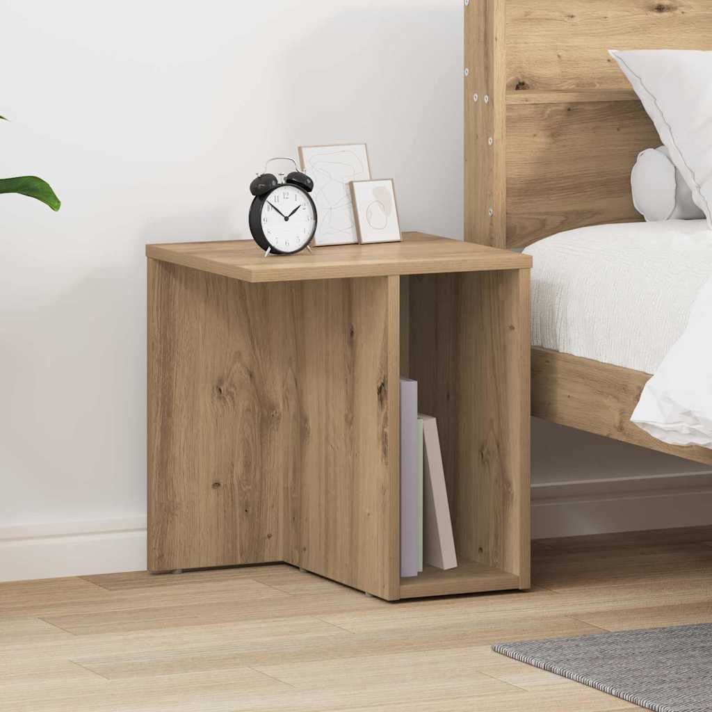 vidaXL End Table 2 pcs Artisan Oak 37 x 32 x 40 cm Engineered Wood