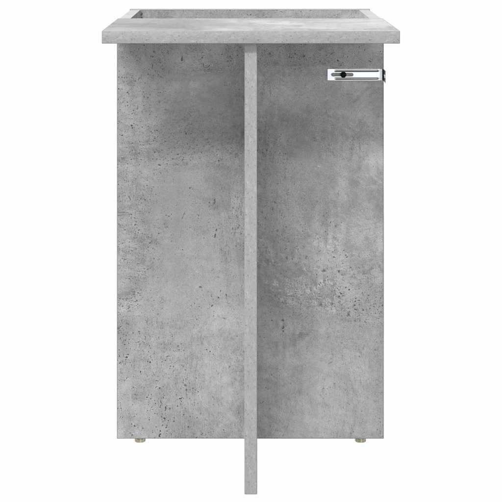 vidaXL End Table Concrete Grey 35 x 40 x 55 cm Engineered Wood
