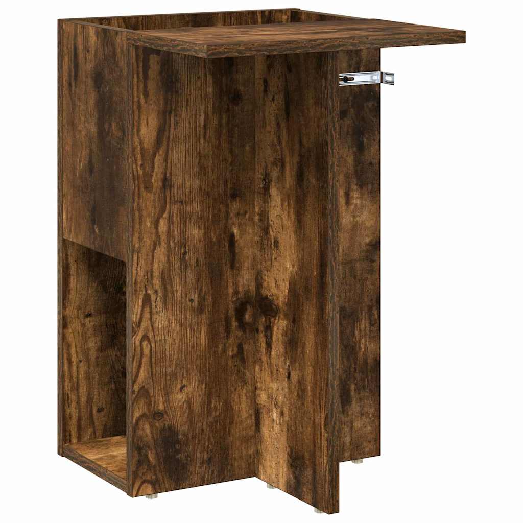 vidaXL End Table Smoked Oak 35 x 40 x 55 cm Engineered Wood