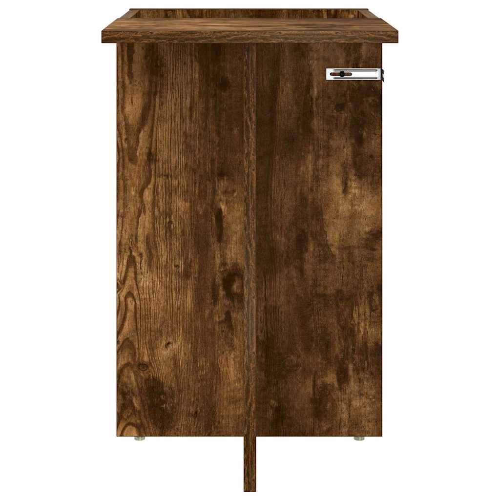 vidaXL End Table Smoked Oak 35 x 40 x 55 cm Engineered Wood