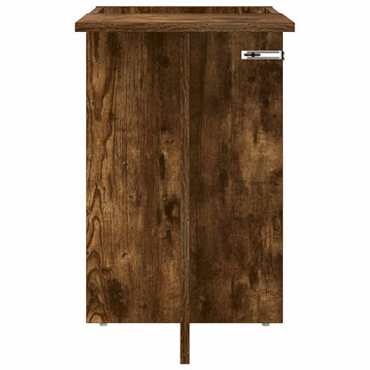 vidaXL End Table Smoked Oak 35 x 40 x 55 cm Engineered Wood