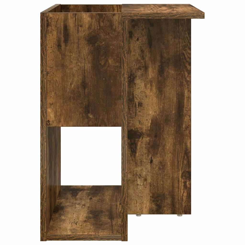 vidaXL End Table Smoked Oak 35 x 40 x 55 cm Engineered Wood