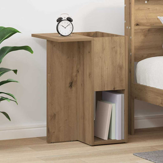 vidaXL End Table Artisan Oak 35 x 40 x 55 cm Engineered Wood
