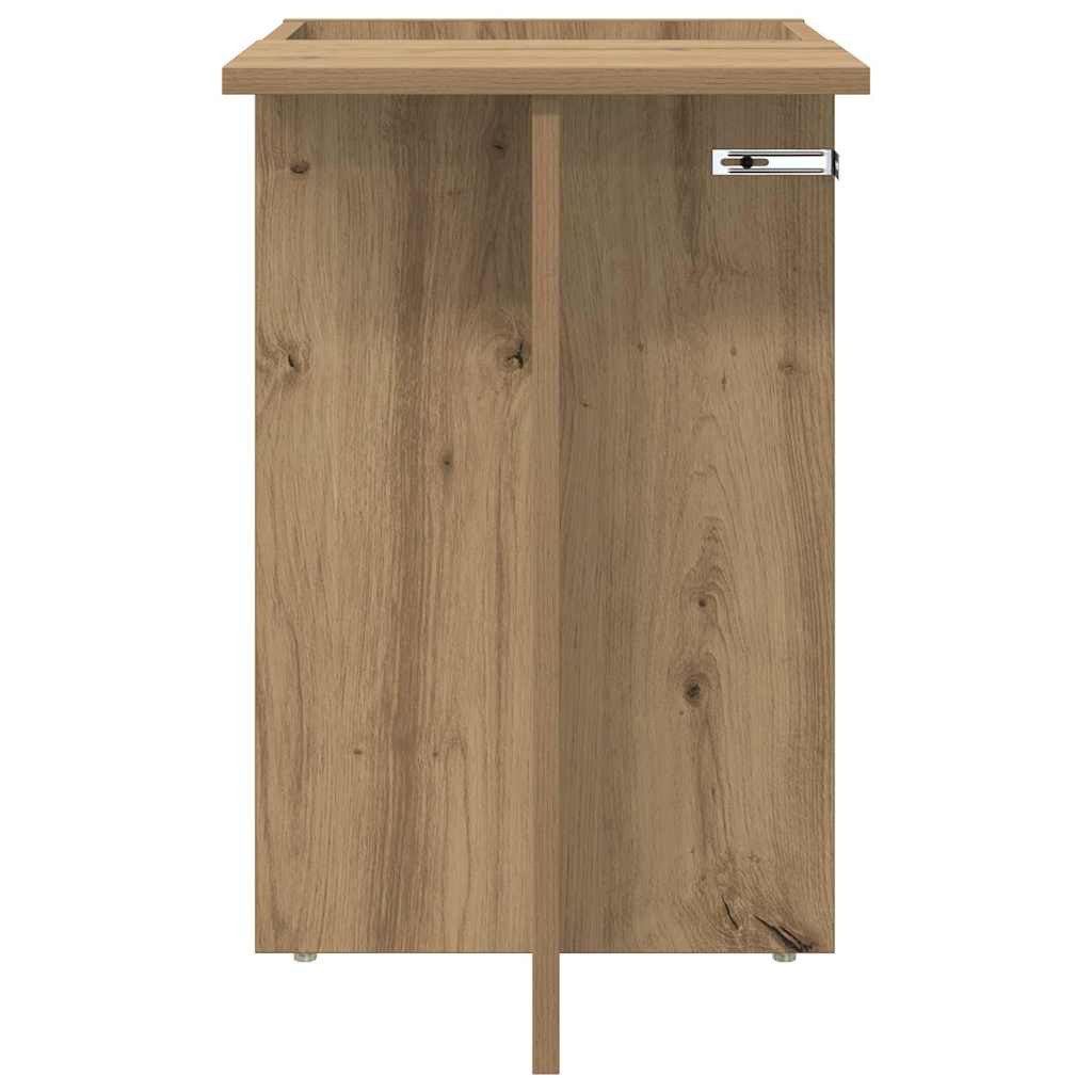 vidaXL End Table Artisan Oak 35 x 40 x 55 cm Engineered Wood