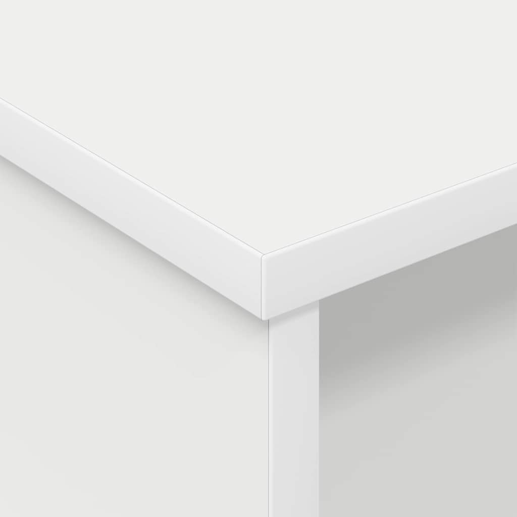 vidaXL Bedside Table White 40 x 31 x 15 cm Engineered Wood