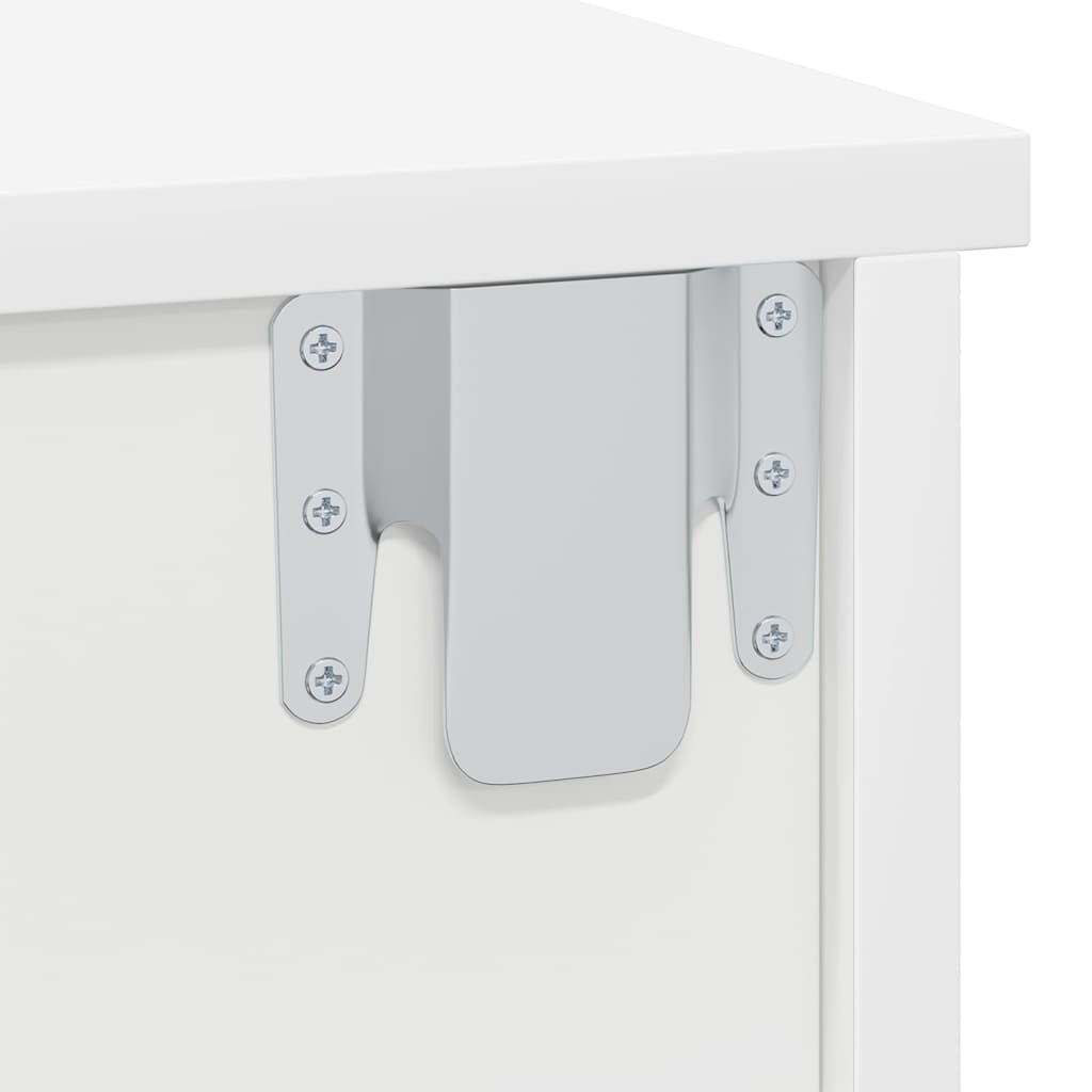 vidaXL Bedside Table White 40 x 31 x 15 cm Engineered Wood