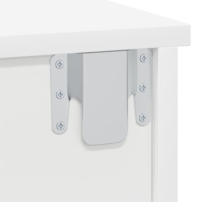 vidaXL Bedside Table White 40 x 31 x 15 cm Engineered Wood