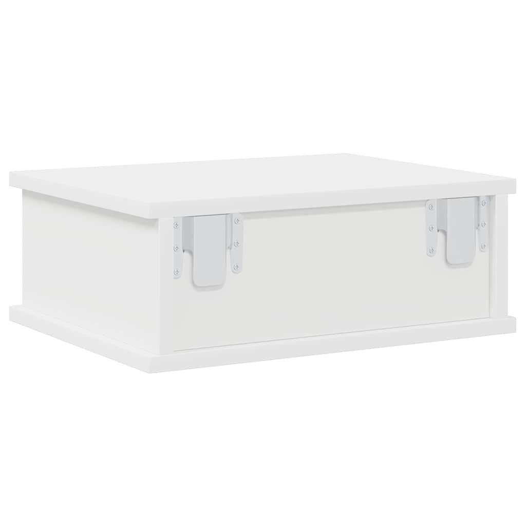 vidaXL Bedside Table White 40 x 31 x 15 cm Engineered Wood