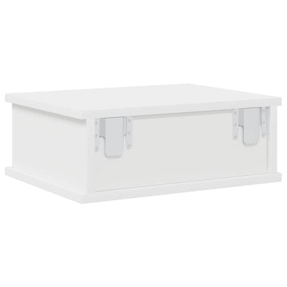 vidaXL Bedside Table White 40 x 31 x 15 cm Engineered Wood