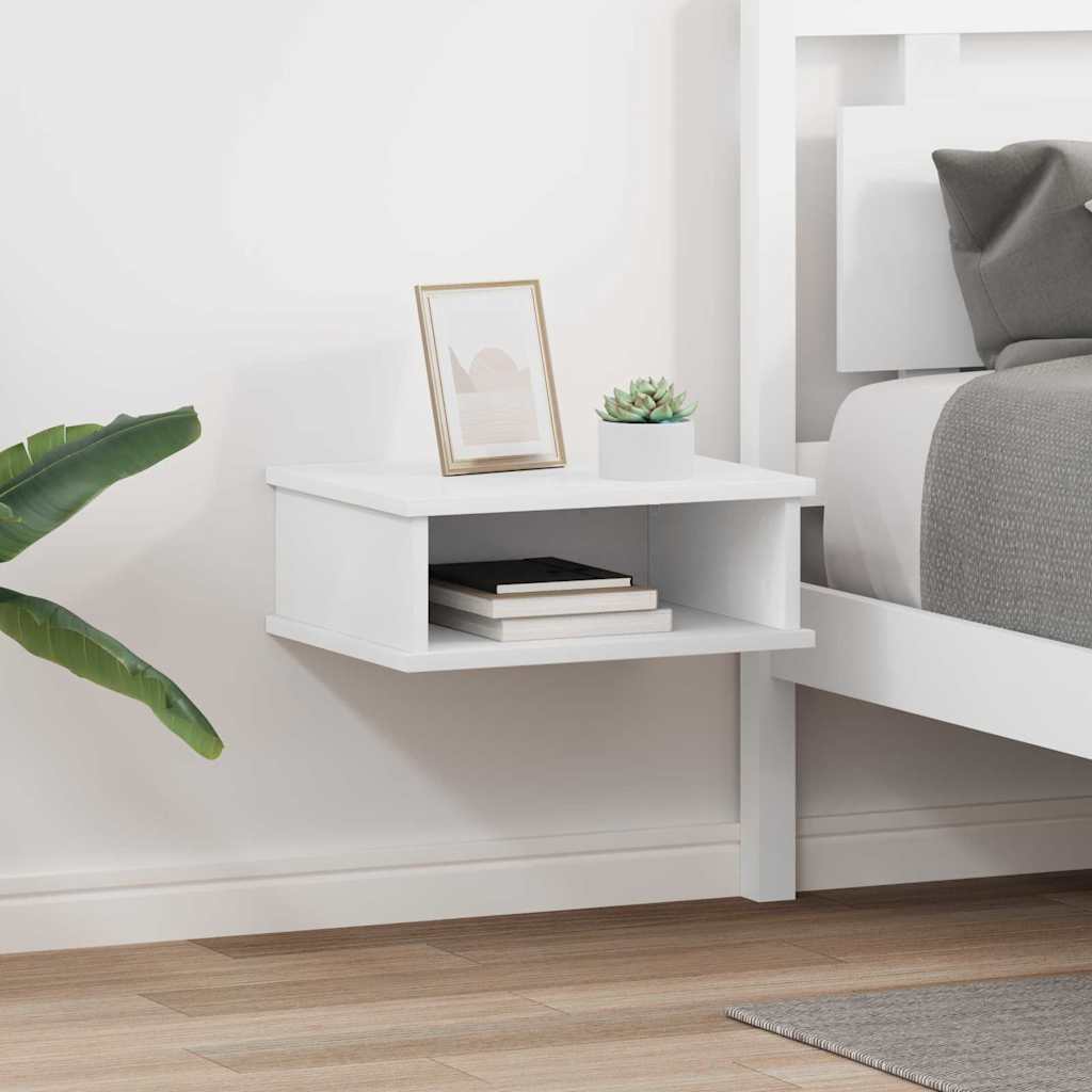 vidaXL Bedside Table 2 pcs White 40 x 31 x 15 cm Engineered Wood