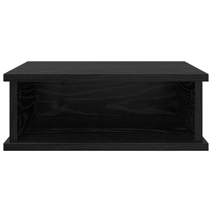 vidaXL Bedside Table Black Oak 40 x 31 x 15 cm Engineered Wood