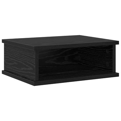 vidaXL Bedside Table 2 pcs Black Oak 40 x 31 x 15 cm Engineered Wood