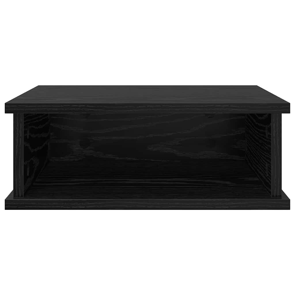 vidaXL Bedside Table 2 pcs Black Oak 40 x 31 x 15 cm Engineered Wood