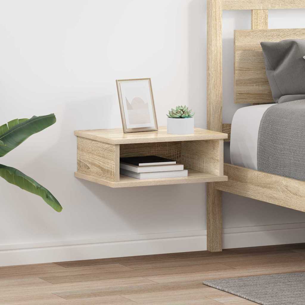 vidaXL Bedside Table 2 pcs Sonoma Oak 40 x 31 x 15 cm Engineered Wood