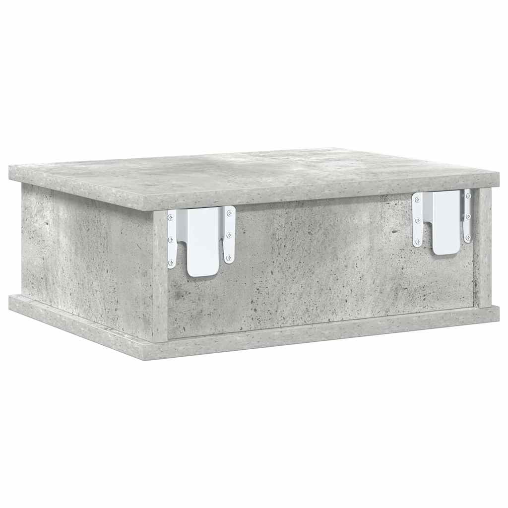 vidaXL Bedside Table Concrete Grey 40 x 31 x 15 cm Engineered Wood