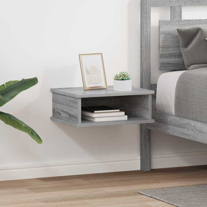 vidaXL Bedside Table 2 pcs Grey Sonoma 40 x 31 x 15 cm Engineered Wood