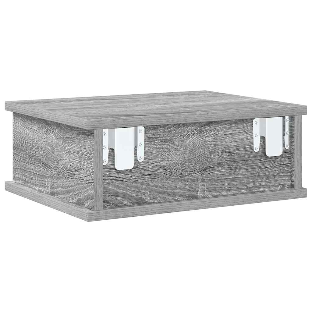 vidaXL Bedside Table 2 pcs Grey Sonoma 40 x 31 x 15 cm Engineered Wood