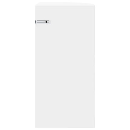 vidaXL End Table White 29.6 x 29.6 x 60 cm Engineered Wood