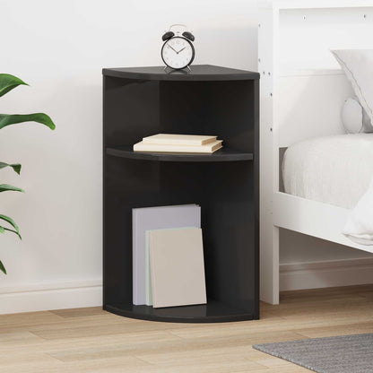 vidaXL End Table 29.5 x 29.5 x 60 cm Engineered Wood Black
