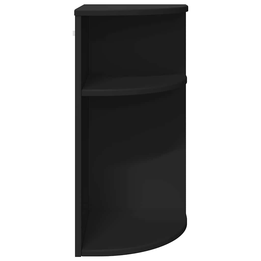 vidaXL End Table Black 29.6 x 29.6 x 60 cm Engineered Wood