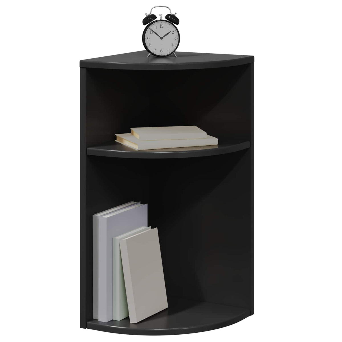 vidaXL End Table 29.5 x 29.5 x 60 cm Engineered Wood Black