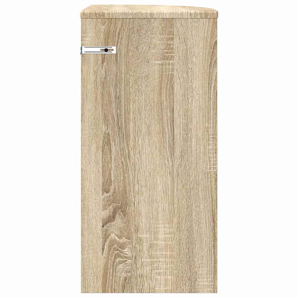 vidaXL End Table Sonoma Oak 29.6 x 29.6 x 60 cm Engineered Wood