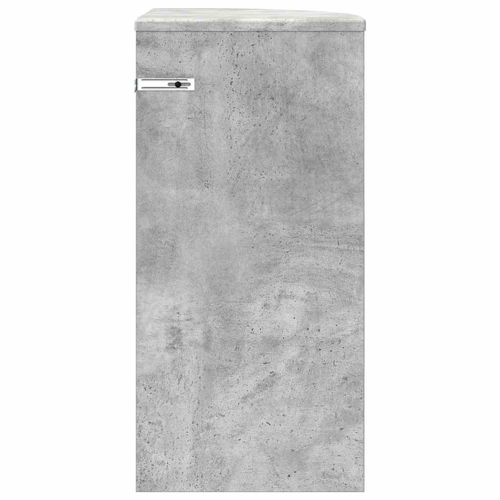 vidaXL End Table Concrete Grey 29.6 x 29.6 x 60 cm Engineered Wood