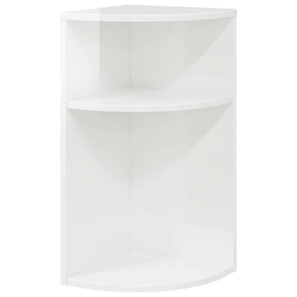 vidaXL End Table 29.5 x 29.5 x 60 cm Engineered Wood High Gloss White