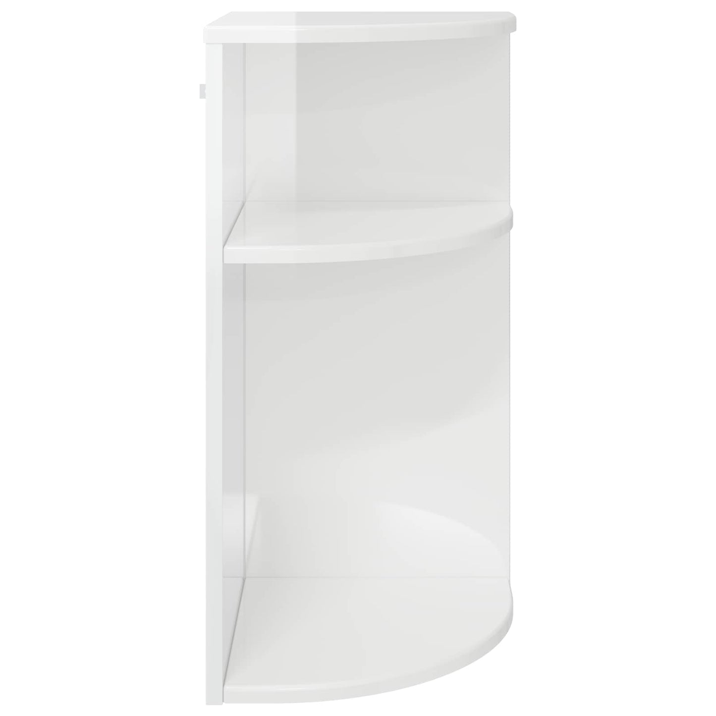 vidaXL End Table High Gloss White 29.6 x 29.6 x 60 cm Engineered Wood