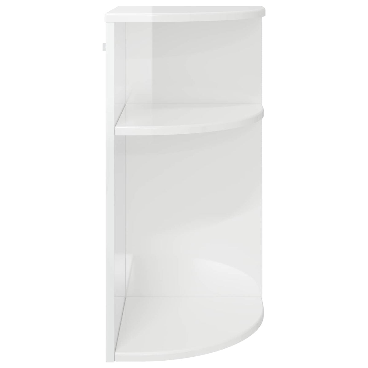 vidaXL End Table 29.5 x 29.5 x 60 cm Engineered Wood High Gloss White