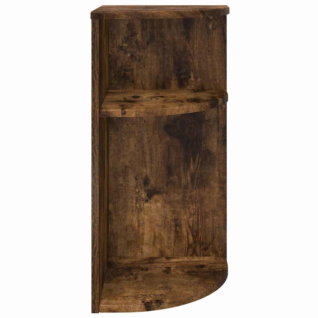 vidaXL End Table Smoked Oak 29.6 x 29.6 x 60 cm Engineered Wood