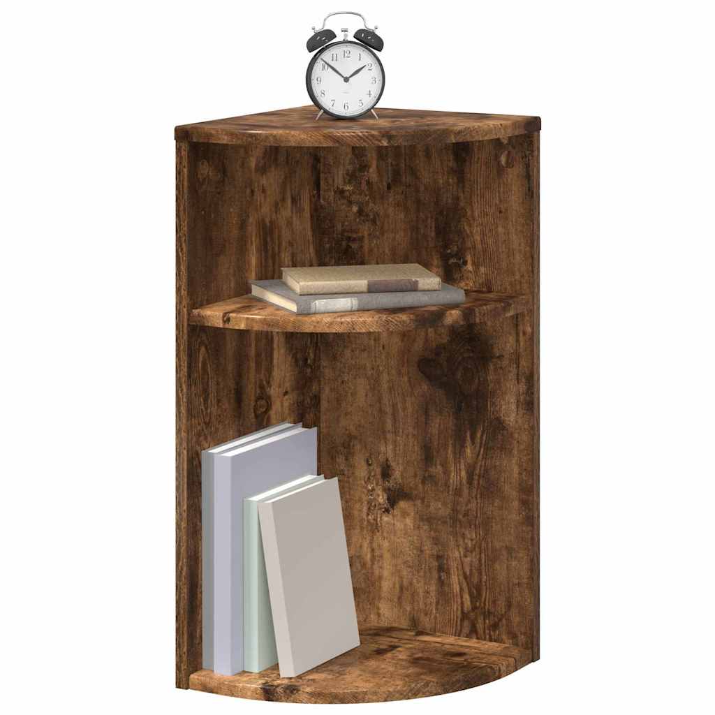 vidaXL End Table 29.5 x 29.5 x 60 cm Engineered Wood Smoked Oak