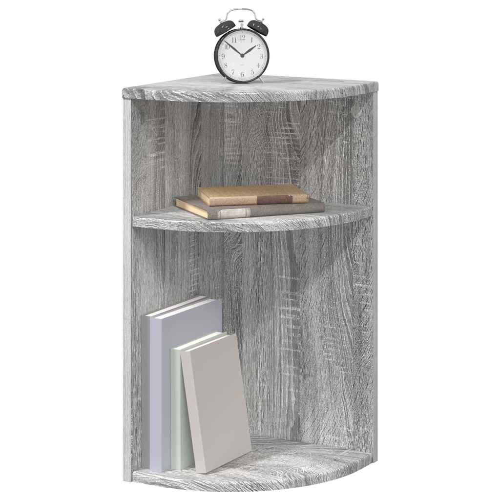 vidaXL End Table 29.5 x 29.5 x 60 cm Engineered Wood Grey Sonoma