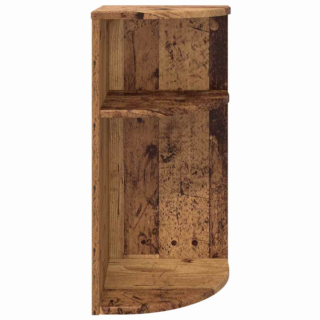 vidaXL End Table Old Wood 29.6 x 29.6 x 60 cm Engineered Wood