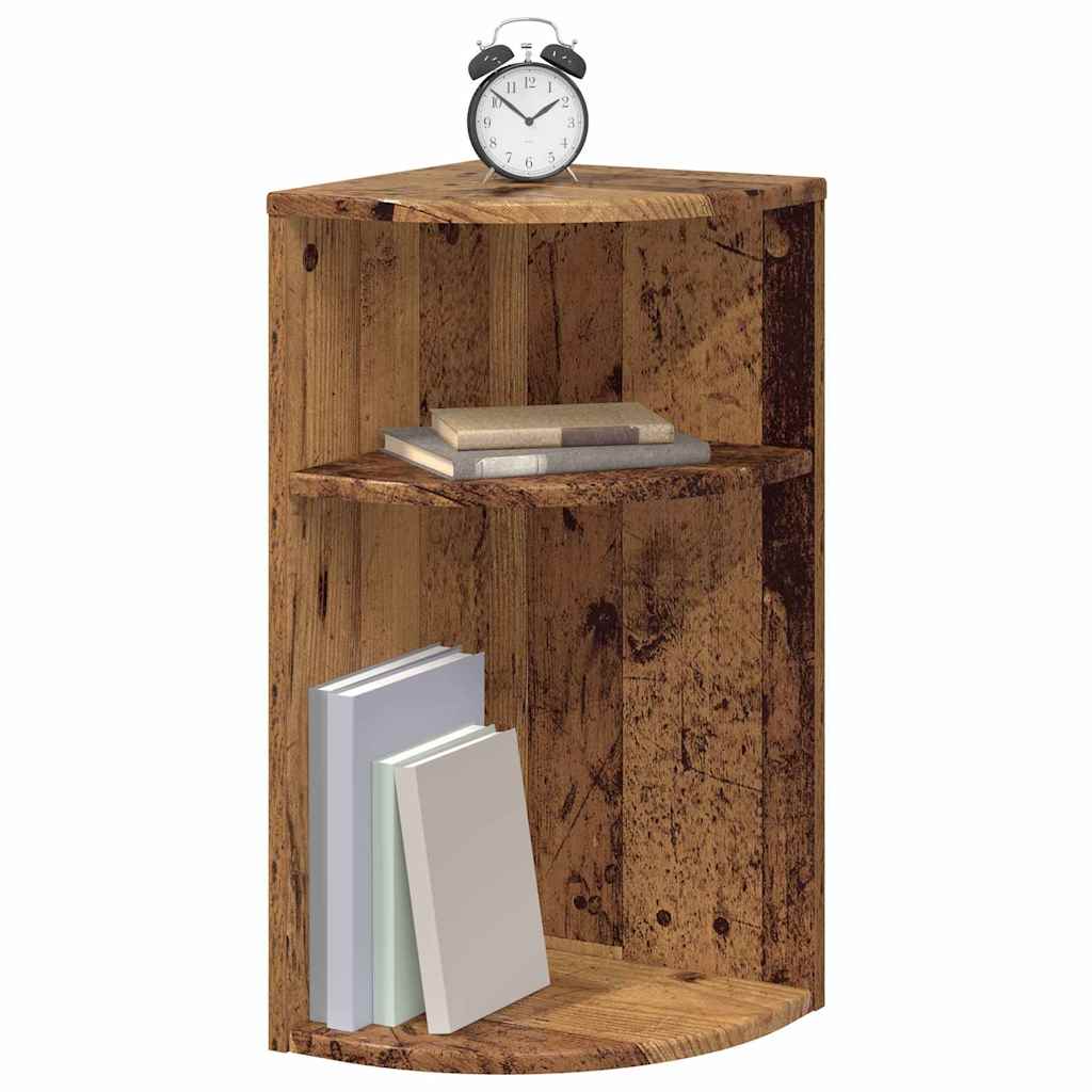 vidaXL End Table Old Wood 29.6 x 29.6 x 60 cm Engineered Wood