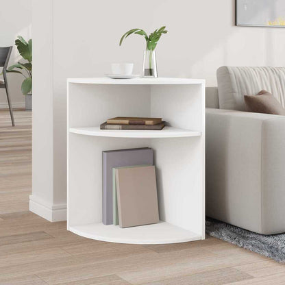 vidaXL End Table White 39.7 x 39.7 x 60 cm Engineered Wood
