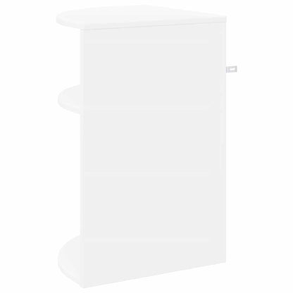 vidaXL End Table White 39.7 x 39.7 x 60 cm Engineered Wood