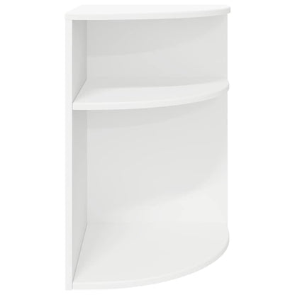 vidaXL End Table White 39.7 x 39.7 x 60 cm Engineered Wood