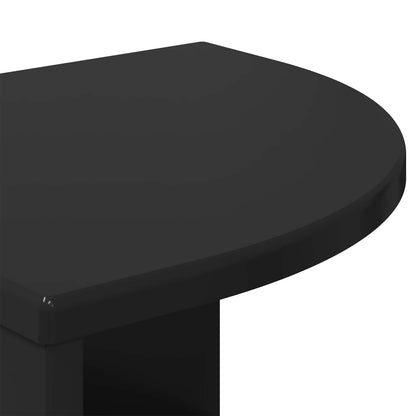 vidaXL End Table Black 39.7 x 39.7 x 60 cm Engineered Wood